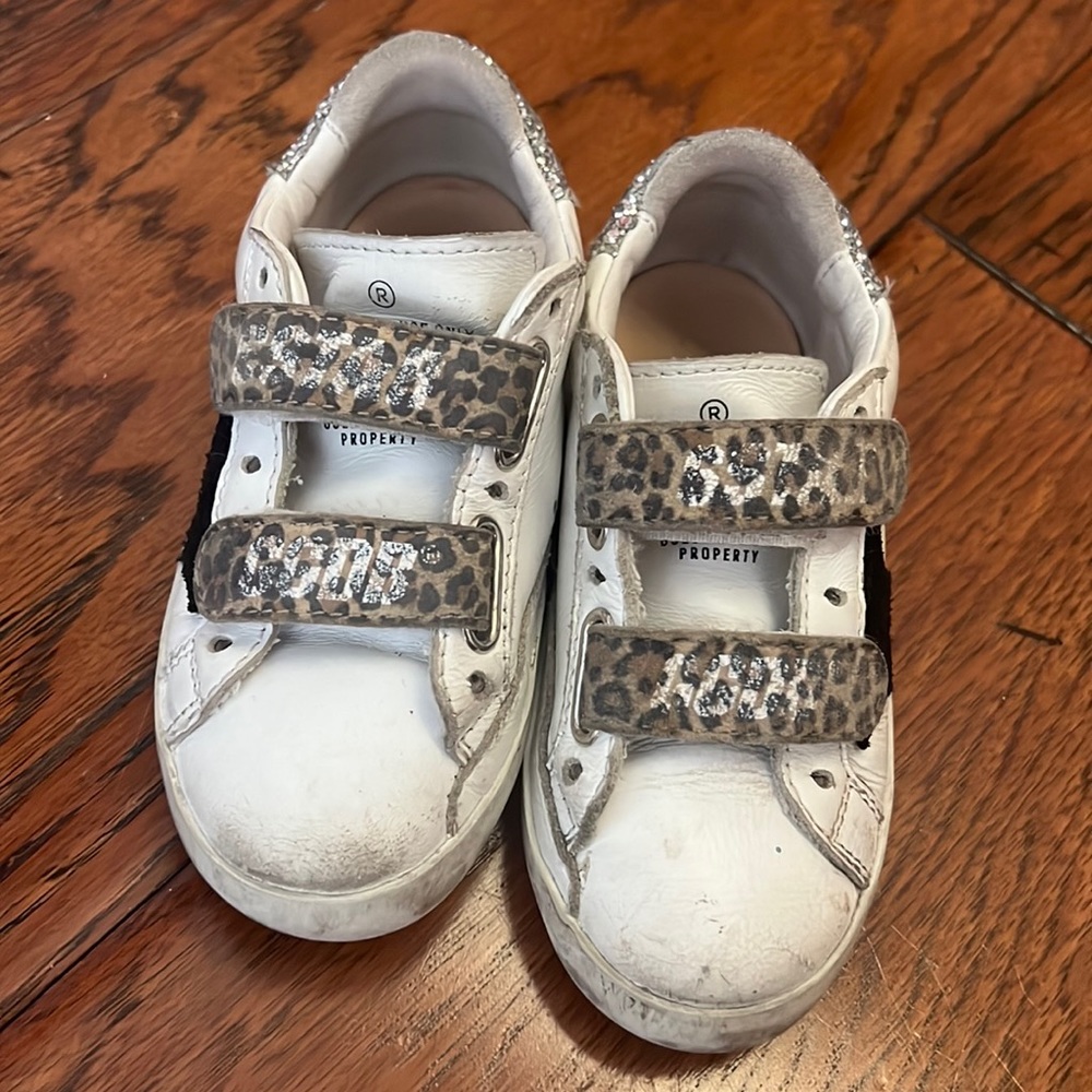 Little girls golden goose sneakers